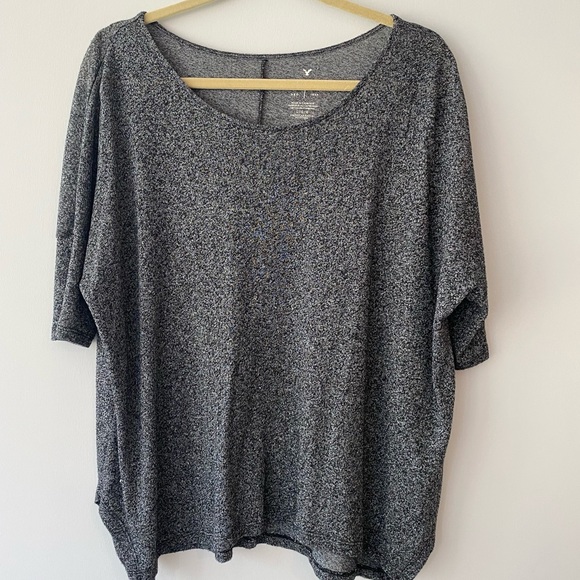 American Eagle Outfitters Tops - AE soft & sexy heather grey tee size L
